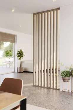 Roomdivider complete set licht eiken 260x100 cm