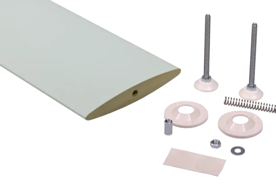 Roomdivider lamel ellips wit 18x240 cm 1 stuk