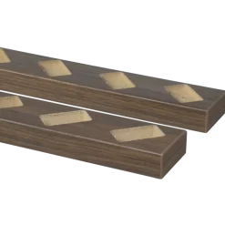 Roomdivider profiel schuin 45° walnoot 2 stuks