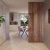 Roomdivider spijlen MDF walnoot 4 stuks