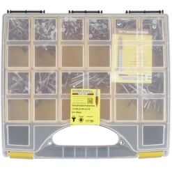 Rotadrill assortimentsdoos schroef universeel verzinkt 592 stuks