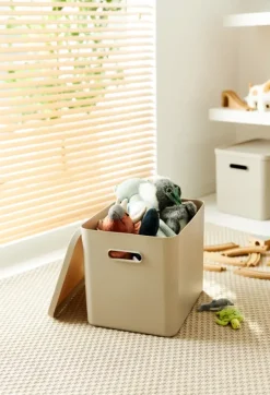 Rotho opbergbox Albula cappuchino beige 27 L