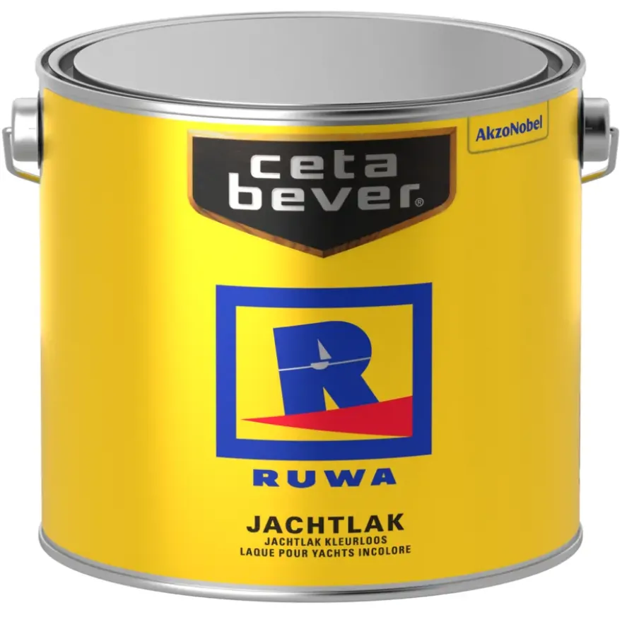 Ruwa jachtlak hoogglans kleurloos 2,5 l