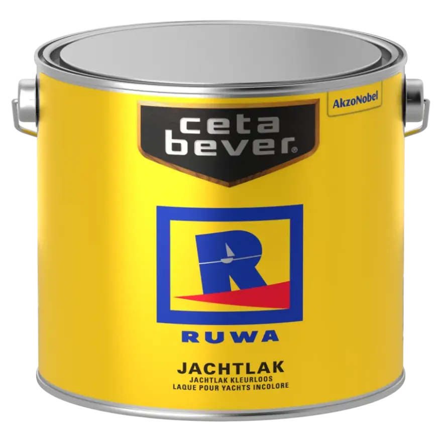 Ruwa jachtlak hoogglans kleurloos 2,5 l