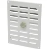 Sanivesk afsluitbaar schuifrooster aluminium wit 24,5x19,5 cm