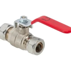Sanivesk CV Kogelkraan Knel Hendel Messing 15mm