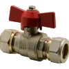 Sanivesk CV Kogelkraan Knel Vlindergreep 15x15mm Chroom