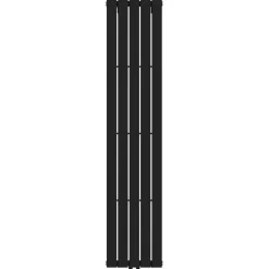 Sanivesk design radiator Negev zwart midden/onder aansluiting 180 x 37,6 cm