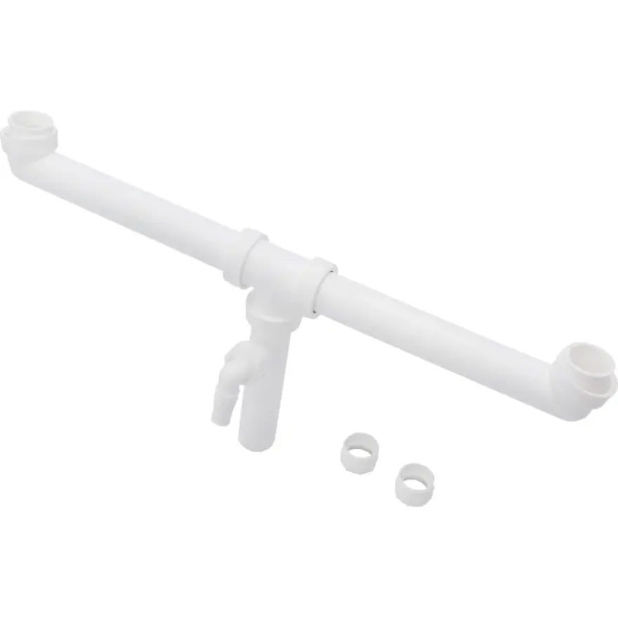 Sanivesk Duploafvoer Gelijk 6/4x40mm Wit