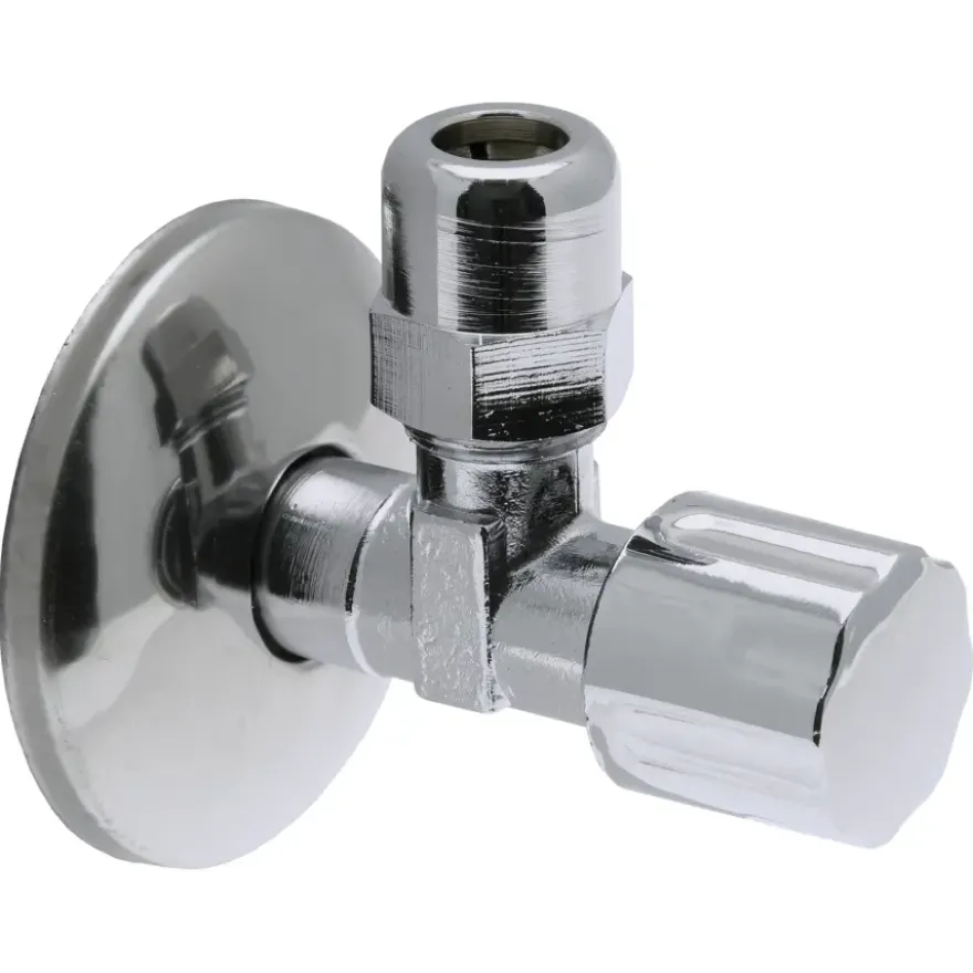 Sanivesk Hoekstopkraan Knel 3/8"Mx10mm Chroom