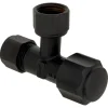 Sanivesk Hoekstopkraan Knel 12mmx3/8"F Zwart
