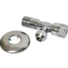 Sanivesk Hoekstopkraan + Rozet 1/2"Mx10mm Chroom