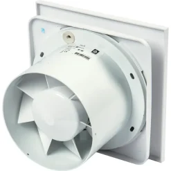 Sanivesk inbouwventilator Design vierkant Ø 125 mm