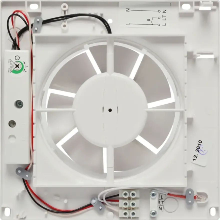 Sanivesk inbouwventilator Standaard met timer wit Ø 125 mm