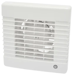 Sanivesk inbouwventilator Standaard met timer wit Ø 100 mm