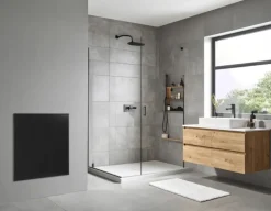 Sanivesk infrarood paneel Porto zwart 60 x 60 cm