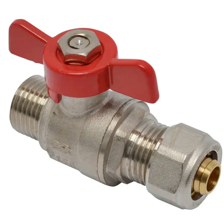 Sanivesk Kogelkraan Meerlagen Vlinder 1/2"Mx16mm-2mm