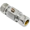 Sanivesk Kogelkraan Mini Recht Knel 15mmx3/8"M Chroom