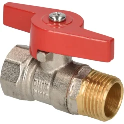 Sanivesk Kogelkraan Vlindergreep 1/2"Mx1/2"F Chroom