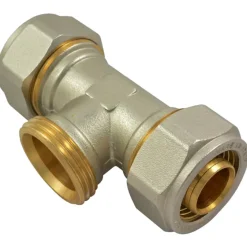 Sanivesk Meerlagen Knel T-Stuk Overgang 16mmx1/2"Mx16mm