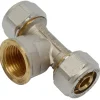 Sanivesk Meerlagen Knel T-Stuk Overgang 20mmx3/4"Fx20mm