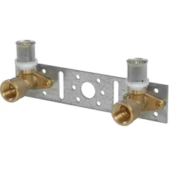 Sanivesk Meerlagen Pers Muurplaat Dubbel 150mm 16mmx1/2"F