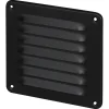 Sanivesk opbouw schoepenrooster aluminium zwart 195 x 195mm