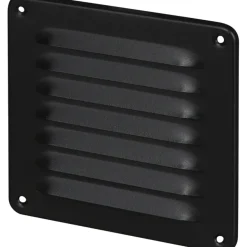 Sanivesk opbouw schoepenrooster aluminium zwart 155 x 155mm