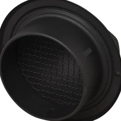 Sanivesk overdrukrooster dampkap bol inox zwart Ø125mm