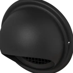 Sanivesk overdrukrooster dampkap bol inox zwart Ø100mm