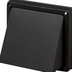 Sanivesk overdrukrooster met kap RVS zwart Ø 125 mm