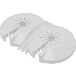 Sanivesk Rozet Dubbel 8-22mm Wit 2 stuks