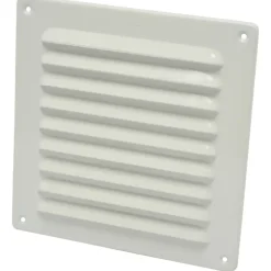 Sanivesk schoepenrooster aluminium wit 19,5x19,5 cm