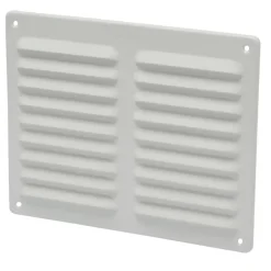 Sanivesk schoepenrooster aluminium wit 24,5x19,5 cm