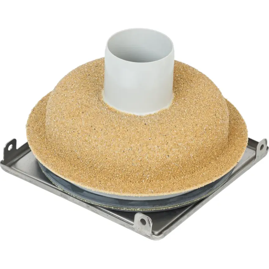Sanivesk Schrobputje Basic Recht 15x15cm Ø50mm