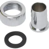 Sanivesk Slangkoppeling + Wartelmoer 1/2"F Chroom