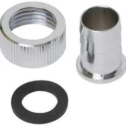 Sanivesk Slangkoppeling + Wartelmoer 1/2"F Chroom
