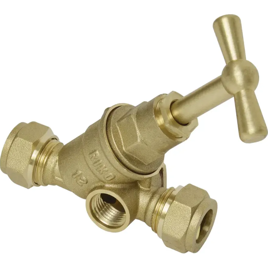 Sanivesk Stopkraan Knel + Aftap 12x12mm