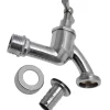 Sanivesk Tapkraan + Slangkoppeling 1/2"Mx3/4"M Chroom