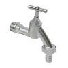 Sanivesk Tapkraan + Slangkoppeling 1/2"Mx3/4"M Mat Chroom