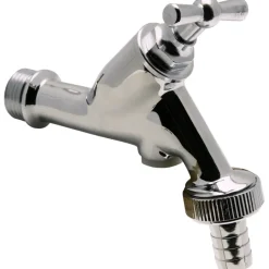 Sanivesk Tapkraan + Slangkoppeling + Beluchter 1/2"Mx3/4"M Chroom