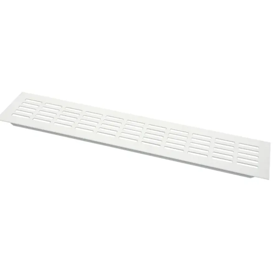 Sanivesk ventilatiestrip aluminium wit 40x8 cm