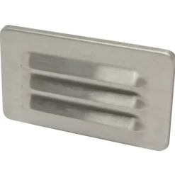 Sanivesk vlakkanaal muurrooster RVS 110x55 mm