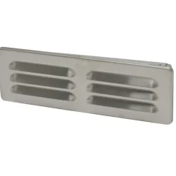 Sanivesk vlakkanaal muurrooster RVS 220x55 mm