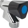 Sanivesk Wasmachinekraan 1/2"M Knop Zwart