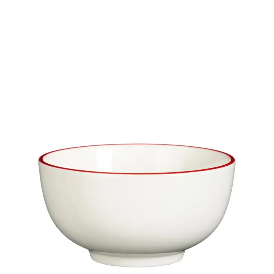 Schaal hart rood - h6,5xd12,5cm