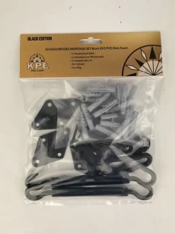 Schaduwdoek montage set 8mm RVS Zwart