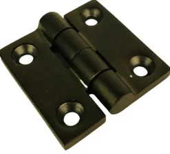 Scharnier 50x50x4mm RVS Zwart