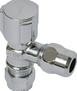 Schell Hoekstopkraan Knel 12x10mm Chroom KIWA