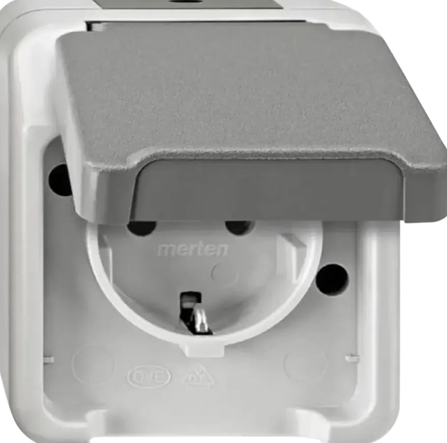 Schneider Electric Aquastar spatwaterdicht Stopcontact Enkel RA